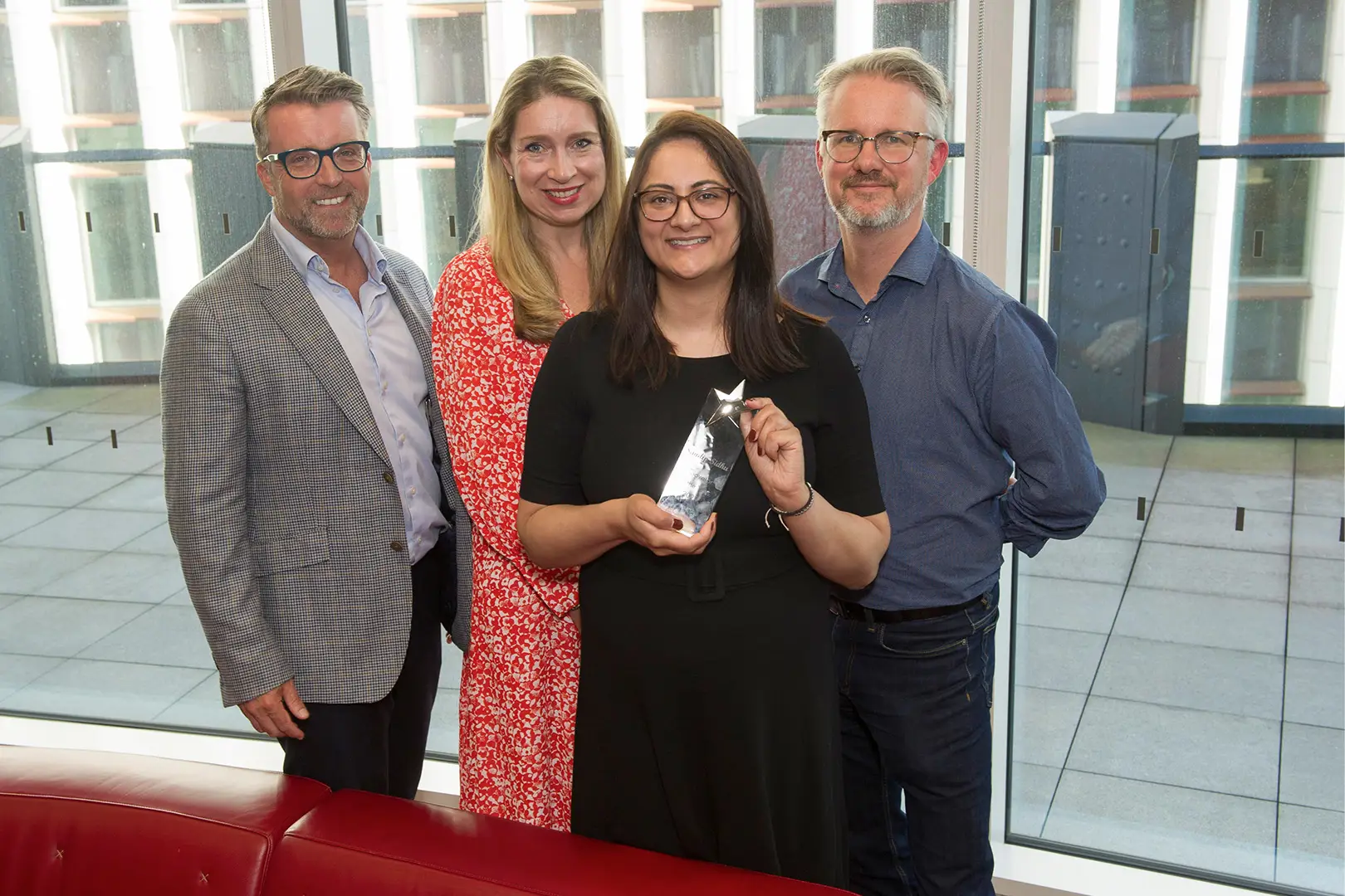 Innovator Of The Year 2002_Richard Karim Sandip And Deborah Trophy