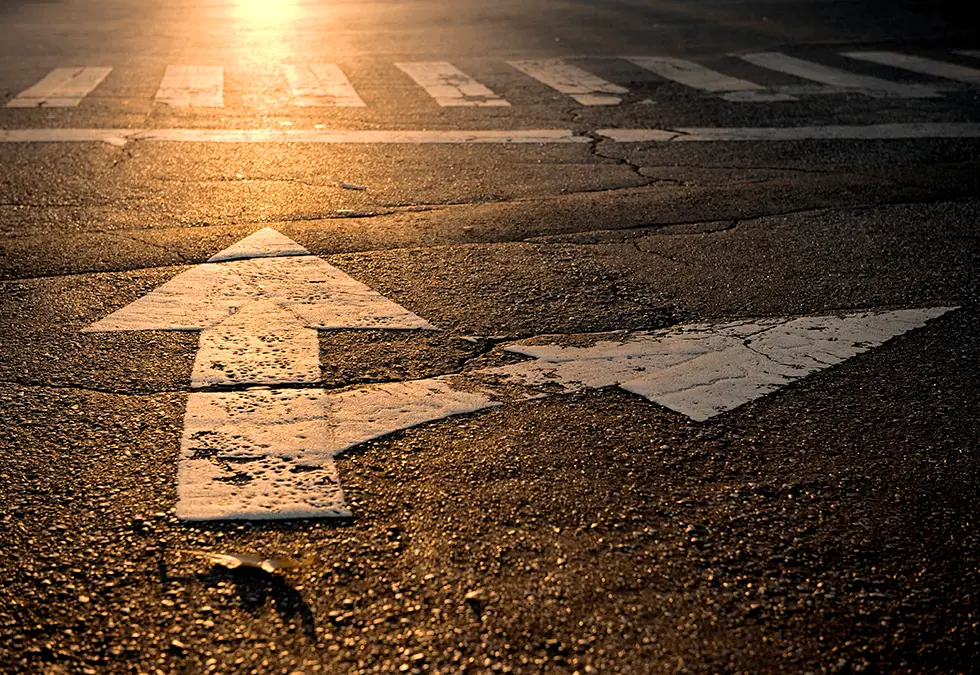 P Business Development Marketing Communications Design 1 Digital Website Pics Final Images 7 Spotlights Direction Arrow On Road