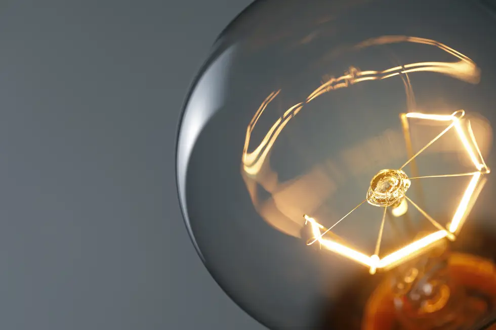 Lightbulb closeup Lightbulb closeup