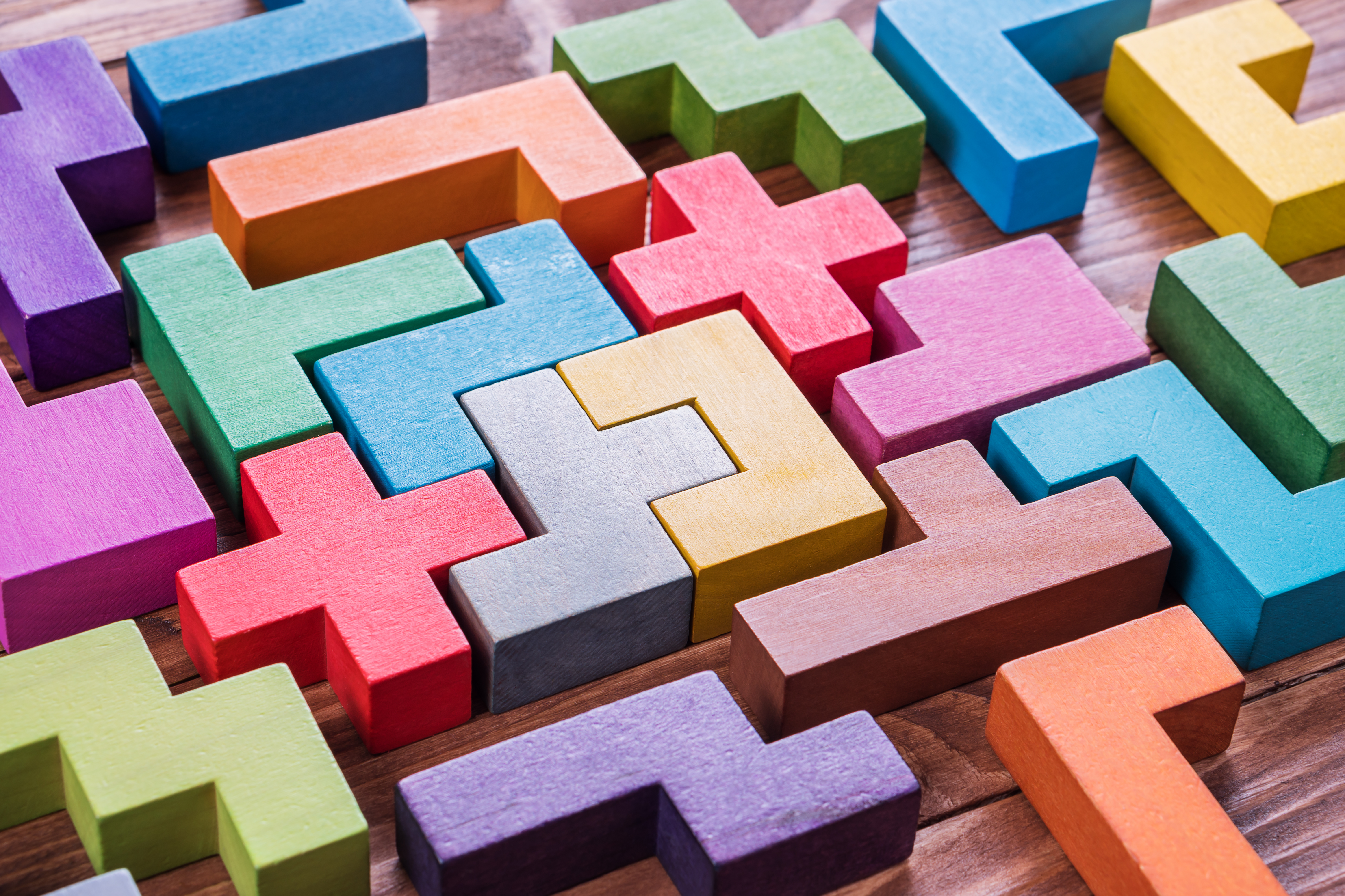 Wooden Puzzle Coloured