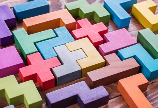 Wooden Puzzle Coloured Wooden Puzzle Coloured