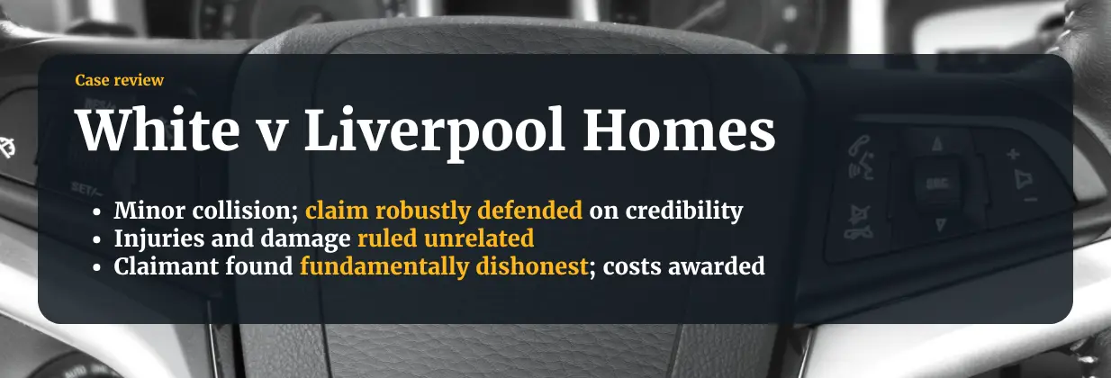 Low speed impact claims case review