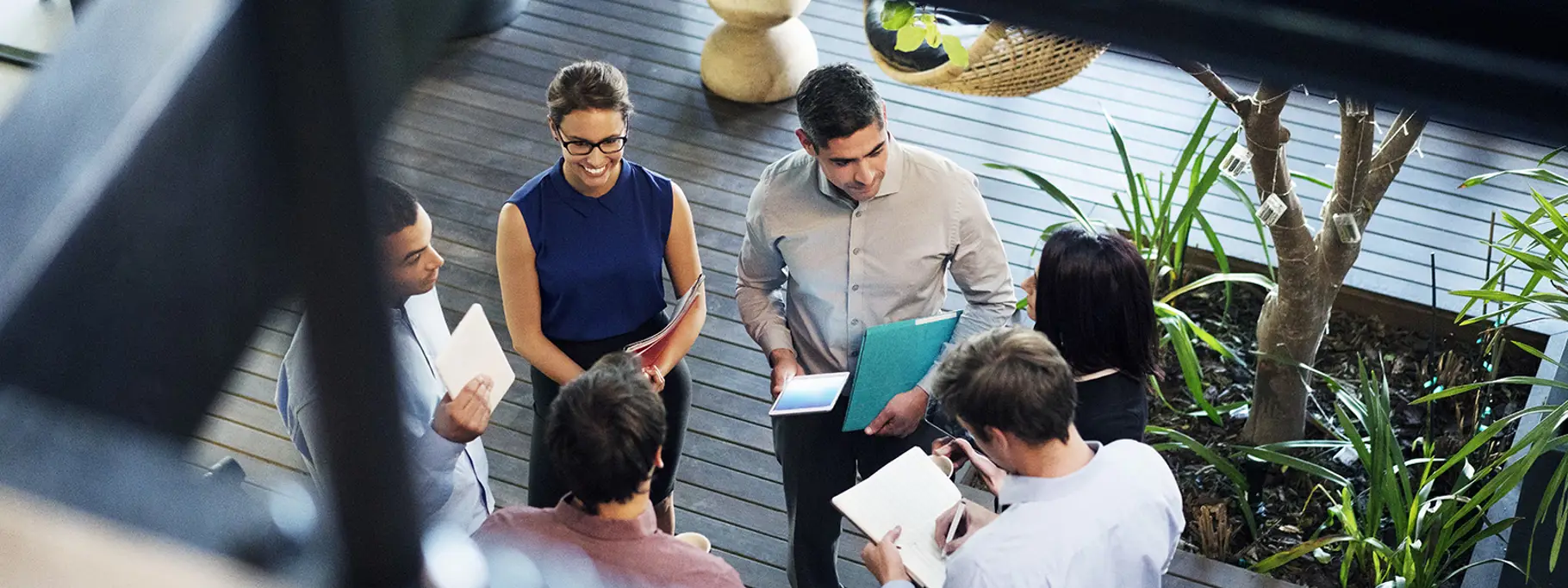 Business Discussion From Above Business Discussion From Above