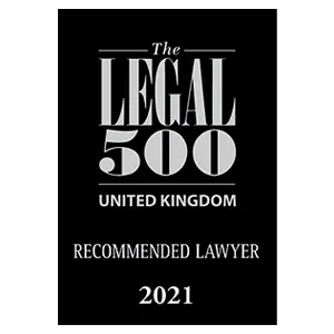 Legal 500 Uk 2021 Recommended Lawyer