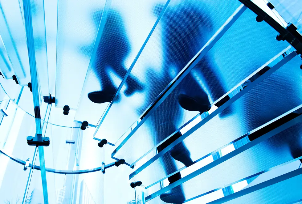 Silhouettes On Staircase Silhouettes On Staircase